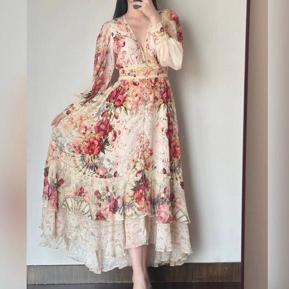 CAMILLA Meet me at the majestic long button front dress - Picture 1 of 16